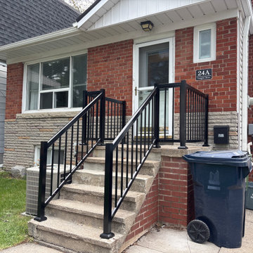 Picket Front Step Railing