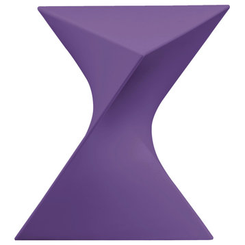 LeisureMod Randolph Modern Side Table, Purple