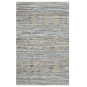 SAFAVIEH Braided Blue/Multi 8 ft. x 10 ft. Border Area Rug BRD308A