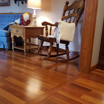 Hardwood Installation with Stair Case