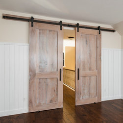 Reclaimed Oak Media Room Doors - Interior Doors