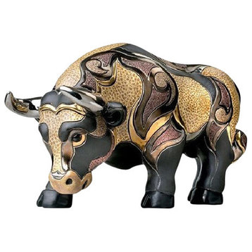 Black Bull Ceramic Sculpture