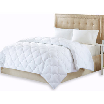 Sleep Philosophy Sateen Double Insertion Blanket, White, Full/Queen