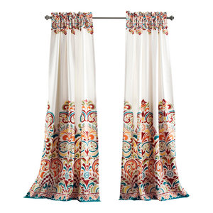 Clara Window Panel Set Contemporary Curtains By Lush Decor
