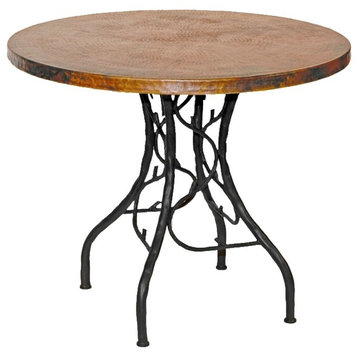 South Fork Bistro Table With 36" Round Copper Top