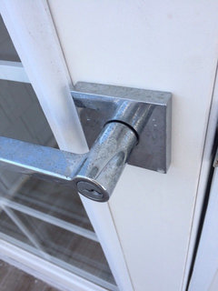 Corrosion on exterior porch hardware