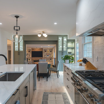 Sleek Elegance: Slim Shaker Cabinet Kitchen Renovation