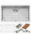 Ruvati 28" Workstation Undermount Stainless Steel Kitchen Sink, RVH8309