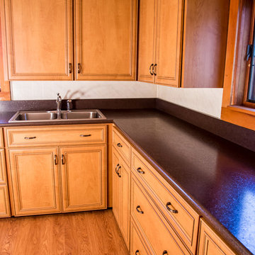 Transitional Kitchen Refaced with Italian Laminate