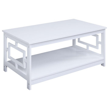 Town Square Coffee Table With Shelf