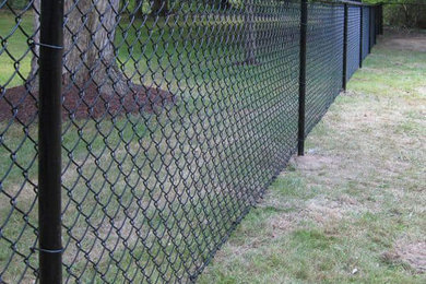 Inspiration for a metal fence landscaping in Boise.