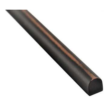 Universal Oil Rubbed Bronze 1/2" x 12" Metal Pencil Liner Wall Tile ( Set of 5)