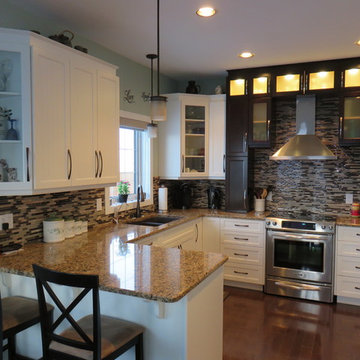 White and Espresso Kitchen