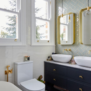 Badezimmer mit grünen Fliesen Ideen, Design & Bilder - August 2020