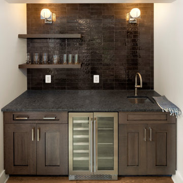 Stately Colonial Whole Home Renovation Wet Bar