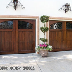 Decorative Mediterranean Garage Door / Custom Iron Design - Garage Doors And Openers