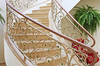 Photo of a traditional staircase in Moscow.