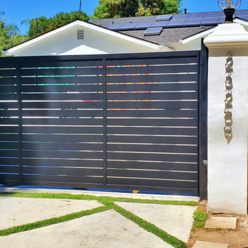 Powder Coated Aluminum Sliding Driveway Gate