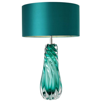 Teal Blown Glass Table Lamp | Eichholtz Barron