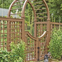 Open Lattice with Wire - Home Fencing And Gates