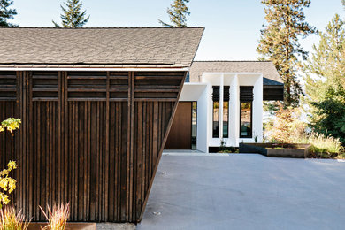 Example of a minimalist exterior home design in Toronto