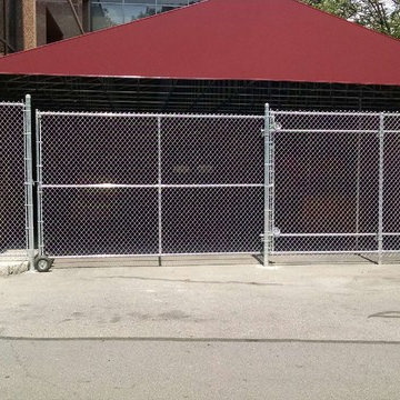 CHAIN LINK gate for garage