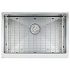 30" Single Farmhouse Sink With Grid and Strainer