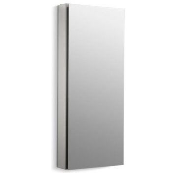 Kohler Catalan 1-Door Medicine Cabinet, Satin Anodized Aluminum