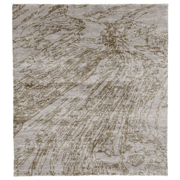 Tastique E Wool Hand Knotted Rug, 8' Square