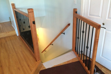 Elegant staircase photo in Edmonton