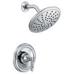 Moen - Moen Brantford Chrome Posi-Temp(R Shower Only T2252EP - With intricate architectural features that transcend time, Brantford faucets and accessories give any bath a polished, traditional look. Classic lever handles, a tapered spout and globe finial give this collection universal appeal.
