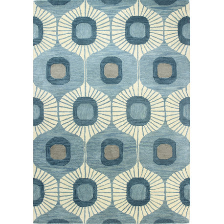 Bashian Woodbridge Area Rug, Light Blue, 7.6'x9.6'