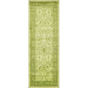Traditional Soledad 2'2"x6' Runner Lime Area Rug