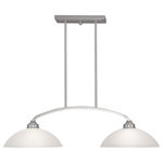 Livex Lighting - Livex Lighting 4222-91 Somerset - Two Light Island - No. of Rods: 3  Canopy IncludedSomerset Two Light I Brushed Nickel Satin *UL Approved: YES Energy Star Qualified: n/a ADA Certified: n/a  *Number of Lights: Lamp: 2-*Wattage:100w Medium Base bulb(s) *Bulb Included:No *Bulb Type:Medium Base *Finish Type:Brushed Nickel