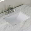 The Ezra Bathroom Vanity, Pure White, 36", Single Sink, Freestanding