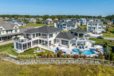 Beach style exterior home photo in Other