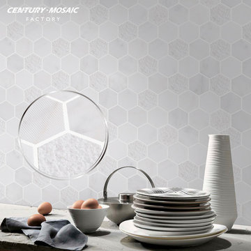 2017 Century Mosaic Statuary White Arabesque