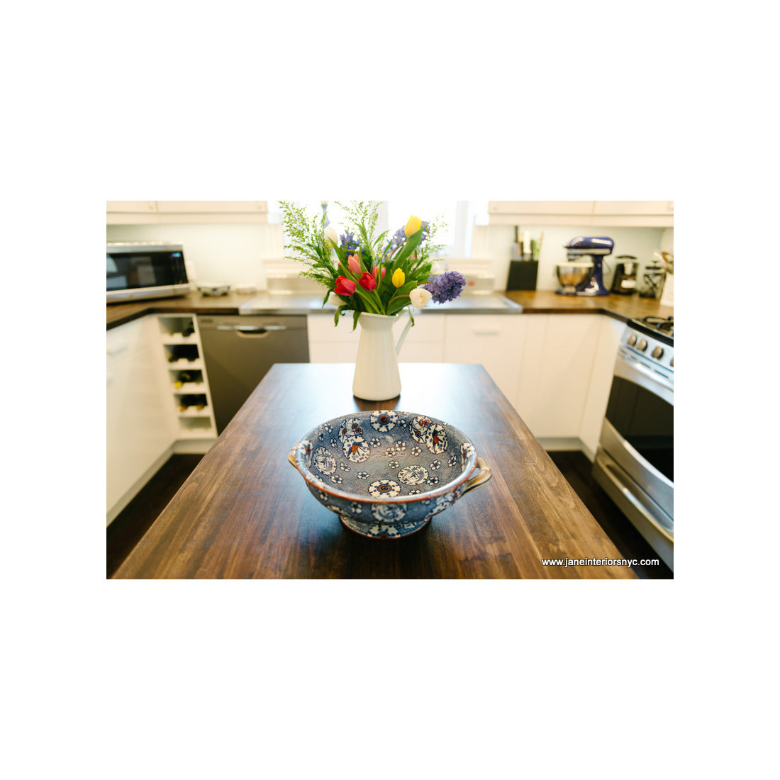 Blue and White Kitchen