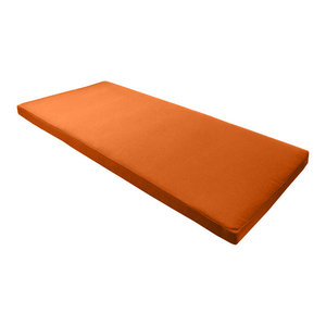 Primro Orange Bench Cushion Contemporary Outdoor Cushions And