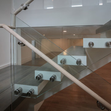 Project #80 | Mono-Beam Staircase with Glass Panels