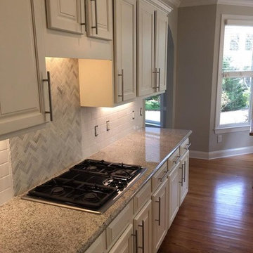 White Kitchen Cabinet Refinishing