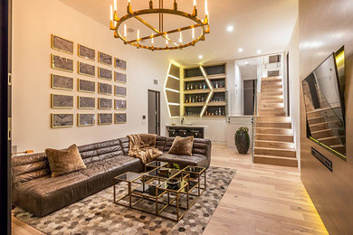 Inspiration for a contemporary living room remodel in Los Angeles