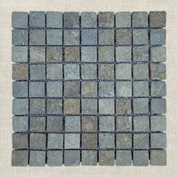 NADI - Forest Gray | 12" x 12" | Stone Mosaic - Mosaic Tile