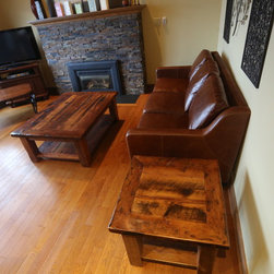 Reclaimed Wood End Tables - Side Tables And End Tables