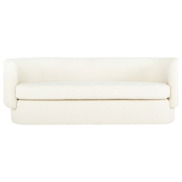 Moe's Home Collection Koba Contemporary Fabric Sofa in White