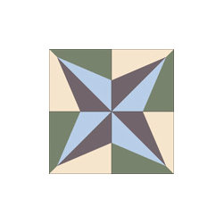 "Big Star" 8x8 Encaustic Cement Tiles - Wall And Floor Tile