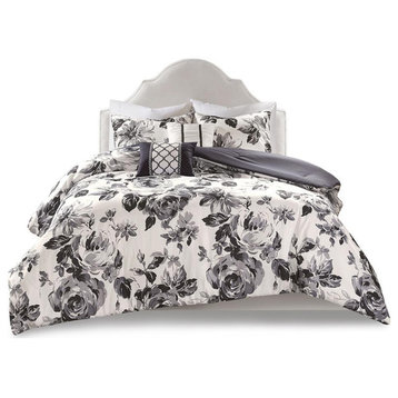Dorsey Floral Print Comforter Set, Belen Kox