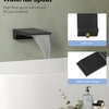 High Pressure Shower System With Waterfall Tub Spout & Handheld Shower, Matte Black, 59" Hose