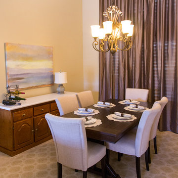 Orange Dining Room