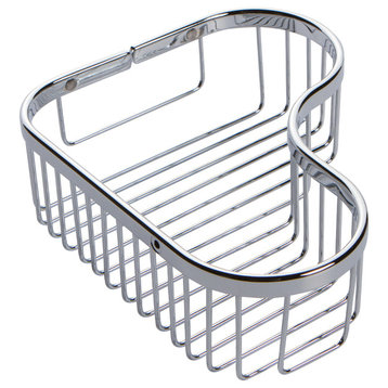 Large Corner Basket Polished Chrome